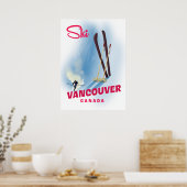 Poster Ski Vancouver Canada (Cuisine)