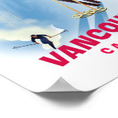 Poster Ski Vancouver Canada Géant Café Mug (Coin)