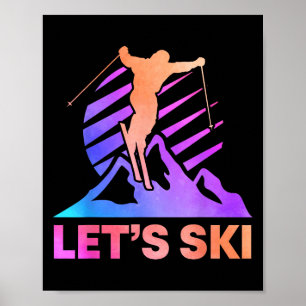 Poster Ski Vintage 80s 90s