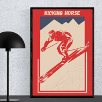 Ski vintage Colombie-Britannique Resort Kicking Ho