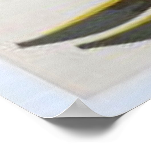 Poster Ski vintage Québec (Coin)