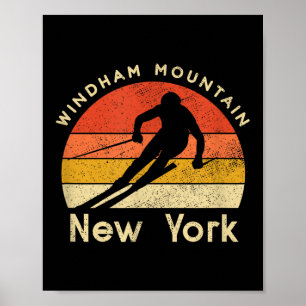 Poster Ski vintage Windham Mountain New York Mountain