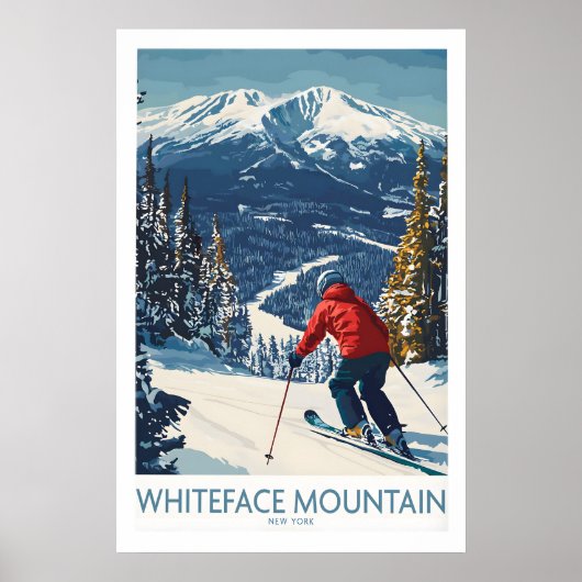 Poster Ski Whiteface NY 1 (Devant)