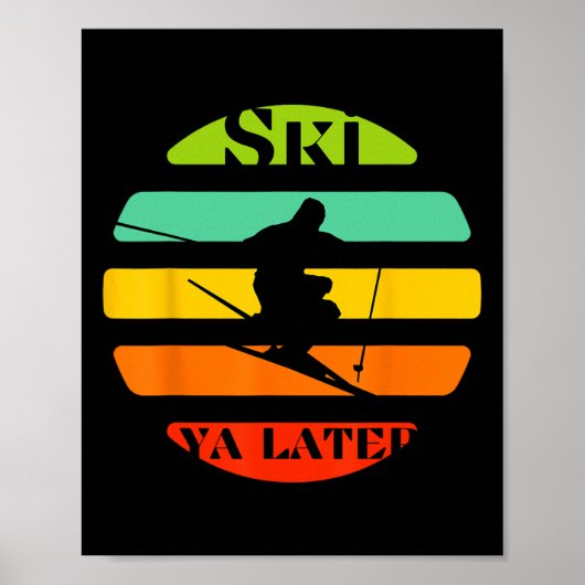 Poster Ski Ya plus tard (Devant)