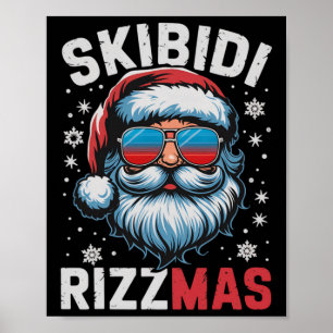 Poster Skibidi Rizzmas Chemise Enfants Hommes Femmes Noël
