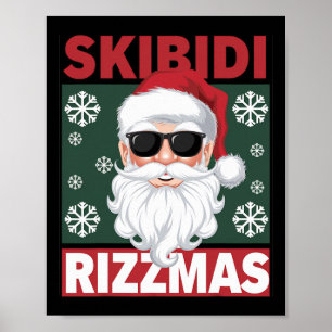 Poster Skibidi Rizzmas Drôle de l'argot de la Gen Alpha N