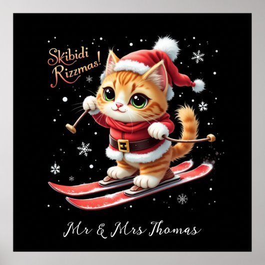 Poster Skibidi Rizzmas Le Mème De Noël Ultimate Funny (Devant)