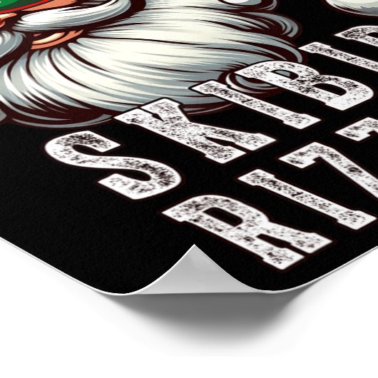 Poster Skibidi Rizzmas Noël Père Noël Joyeux Rizz M (Coin)