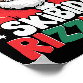 Poster Skibidi Rizzmas Noël Père Noël Joyeux Rizz M (Coin)