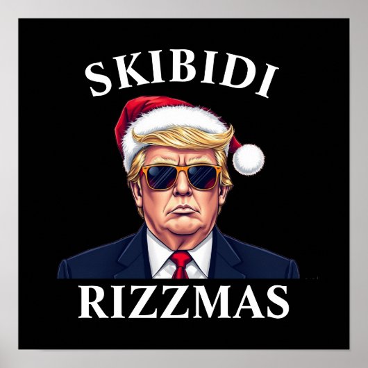 Poster Skibidi Rizzmas Rendre Noël grand à nouveau Noël (Devant)