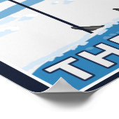 Poster Skier Admirant - Les Rocheuses (Coin)