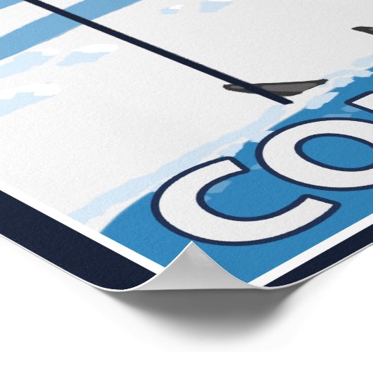 Poster Skier AdmiringColorado (Coin)