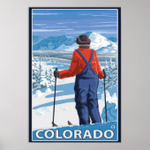 Poster Skier AdmiringColorado (Devant)