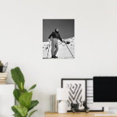 Poster Skier femme (Bureau à domicile)