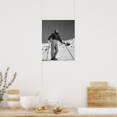 Poster Skier femme (Cuisine)