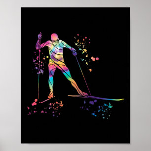 Poster Skieur de fond Ski nordique Xc _13