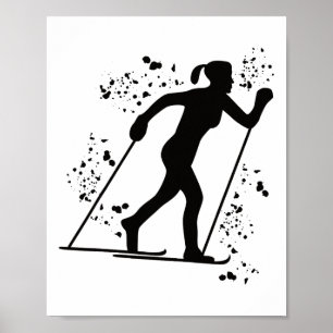 Poster Skieur de fond Ski nordique Xc _2
