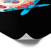Poster Skieur de Nagano (Coin)
