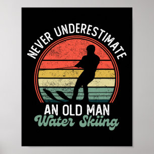 Poster Skieur nautique Jet Ski Amateur de ski nautique Sp