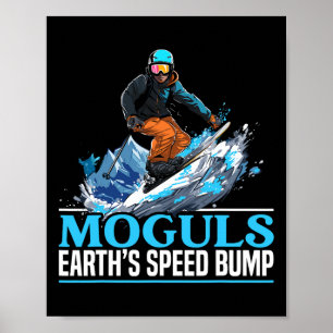 Poster Skieur Skieur Saison de ski Sport d'hiver Neige Bo