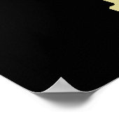 Poster skieur sur moto de jet classique (Coin)