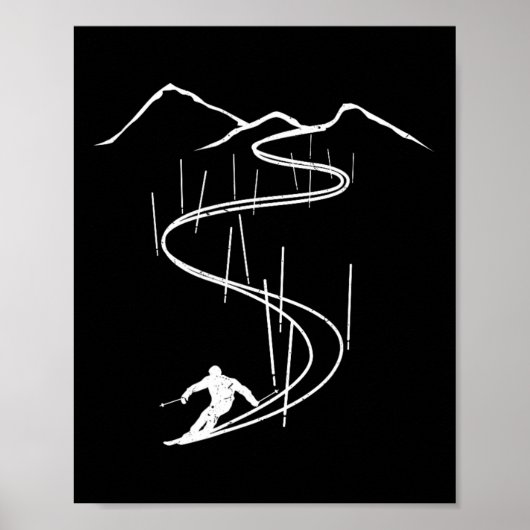 Poster Skieurs (Devant)