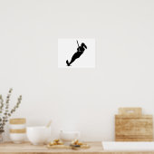 Poster Skieuse nautique (Cuisine)