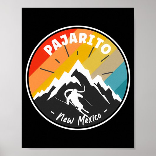 Poster Skiing In Pajarito New Mexico (Devant)