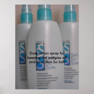 Poster Skin So Soft 001, Double action spray pour garder.