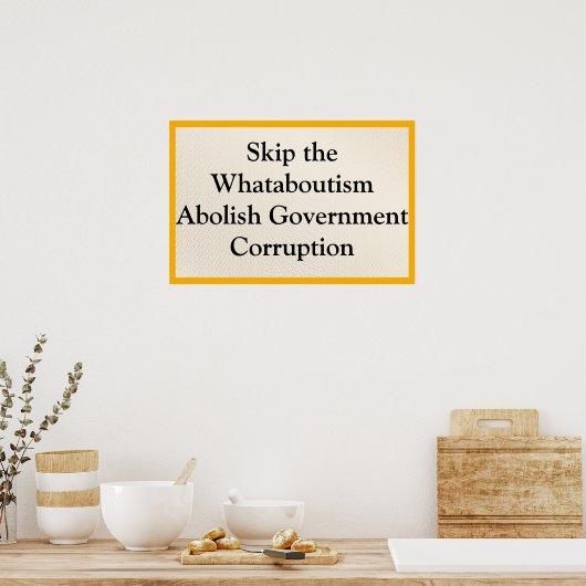 Poster Skip Whataboutism (Cuisine)