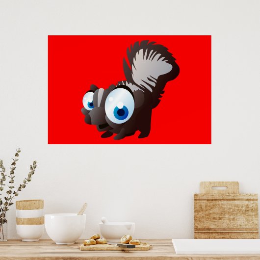 Poster Skippy Le Skunk (Cuisine)