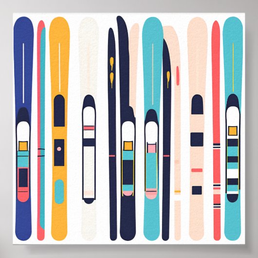 Poster Skis (Devant)