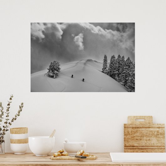 Poster Skis climbers (Cuisine)