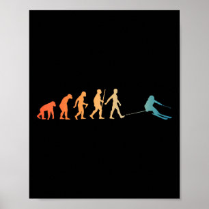 Poster Skis nordiques Art Hommes Femmes Snowboard Skieur
