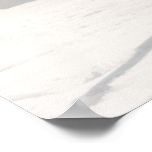 Poster Skis rouges (Coin)