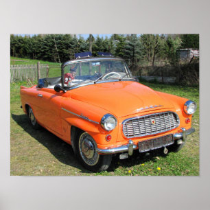 Poster skoda felicia cabrio orange