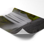 Poster Skofafoss waterfall (Coin)