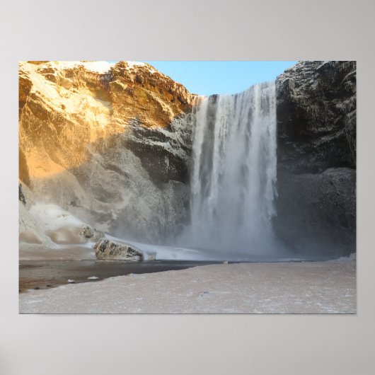 Poster Skogafoss Islande (Devant)