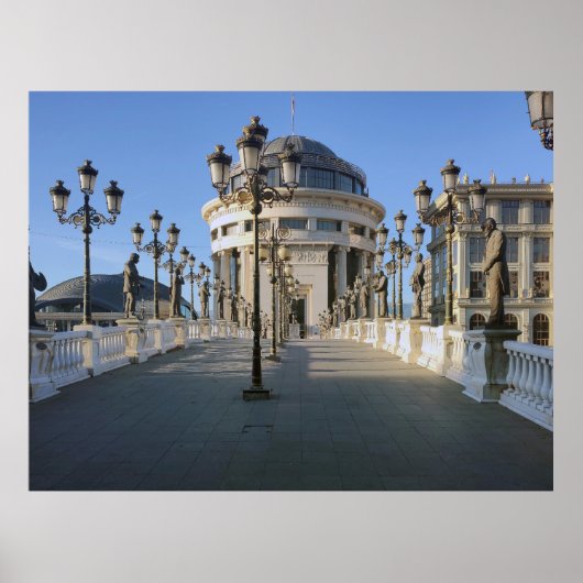 Poster Skopje, Macédoine (Devant)