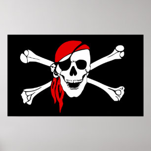 Poster Skull and Cross Bones