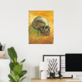 Poster Skull by Vincent van Gogh, Vintage Impressionism (Bureau à domicile)