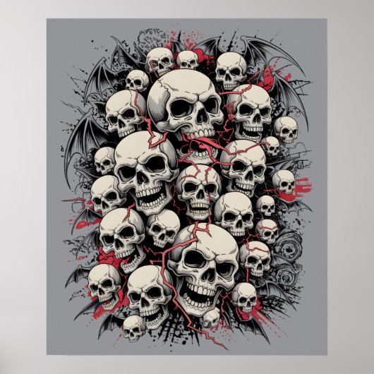 Poster Skull Swarm Chaos (Devant)