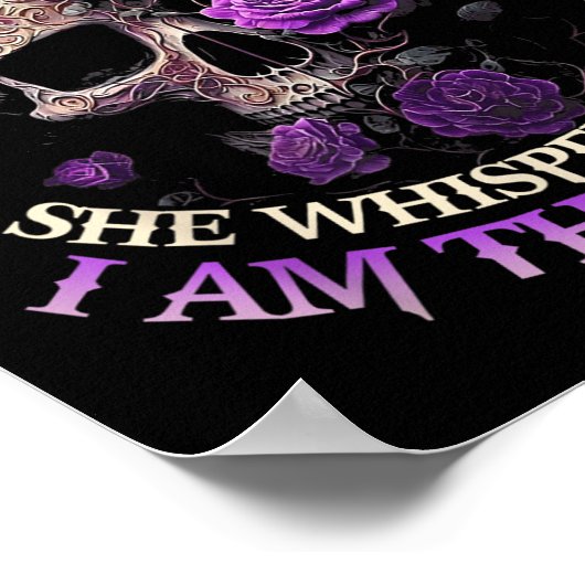 Poster Skull They Whispered To Her You Can't With Stand T (Coin)