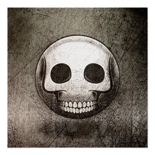 Poster Skullmoji Vintage (Devant)