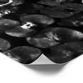 Poster Skuls - Paris Catacombes, version noir et blanc (Coin)