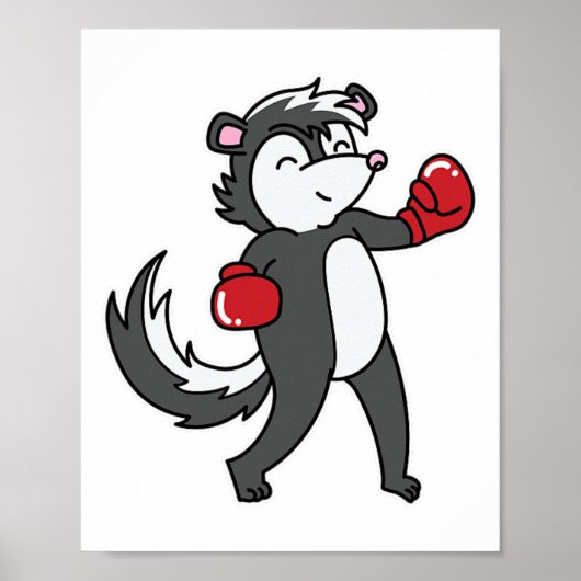 Poster Skunk Boxe (Devant)