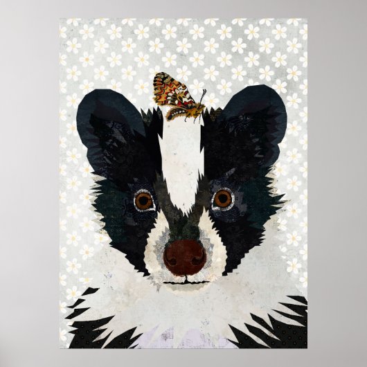 POSTER SKUNK & BUTTERFLY (Devant)