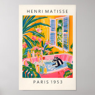 Poster Skunk Dans Bain Art Print, Dopamine Salle De Bains