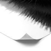 Poster Skunk Woodland Modern Portrait noir blanc (Coin)