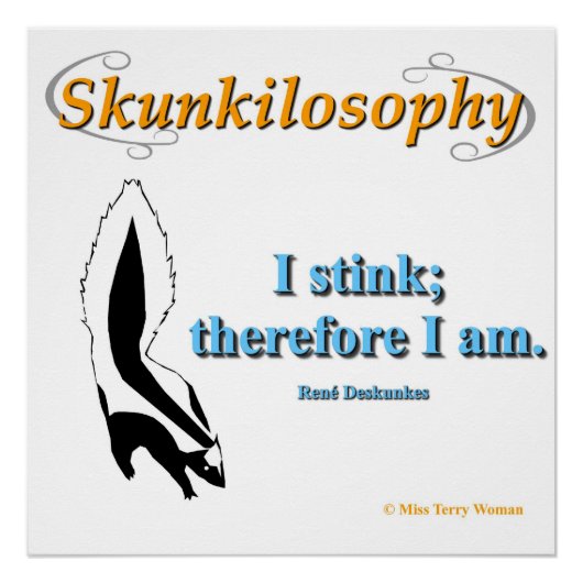 Poster Skunkilosophy : J'pue (Devant)